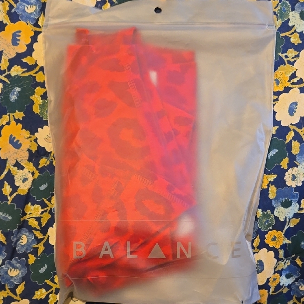 Balance Red Leopard Print Leggings